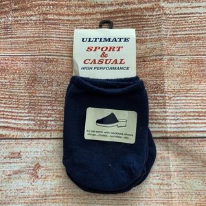 UltiMate Sport & Casual No-Show Socks One Size Backle Made In USA NEW